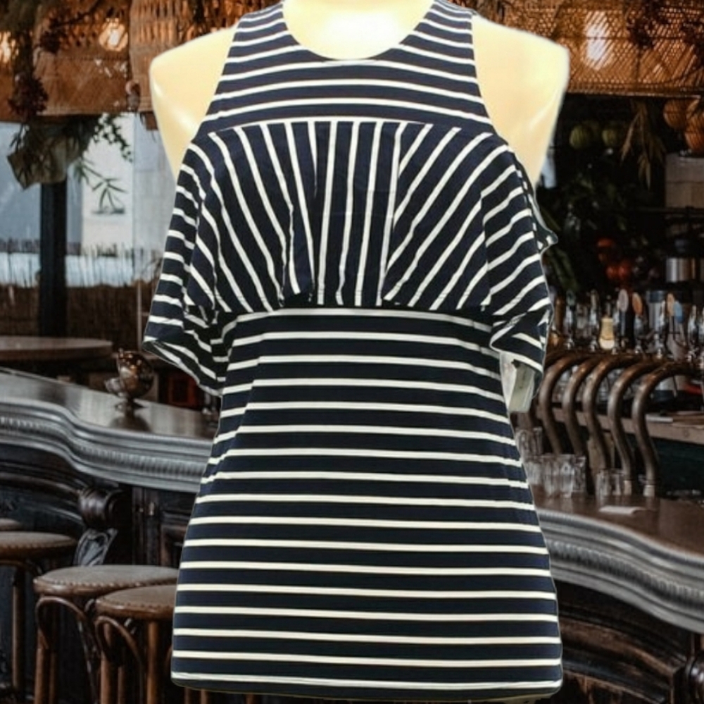 Francesca's Stripe Tank Top - M